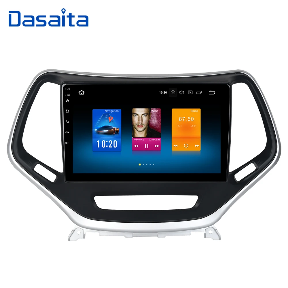 Dasaita 10 2 &quot2.5D изогнутый сенсорный экран Android 0 для Jeep Cherokee 2014 2015 2016 радио