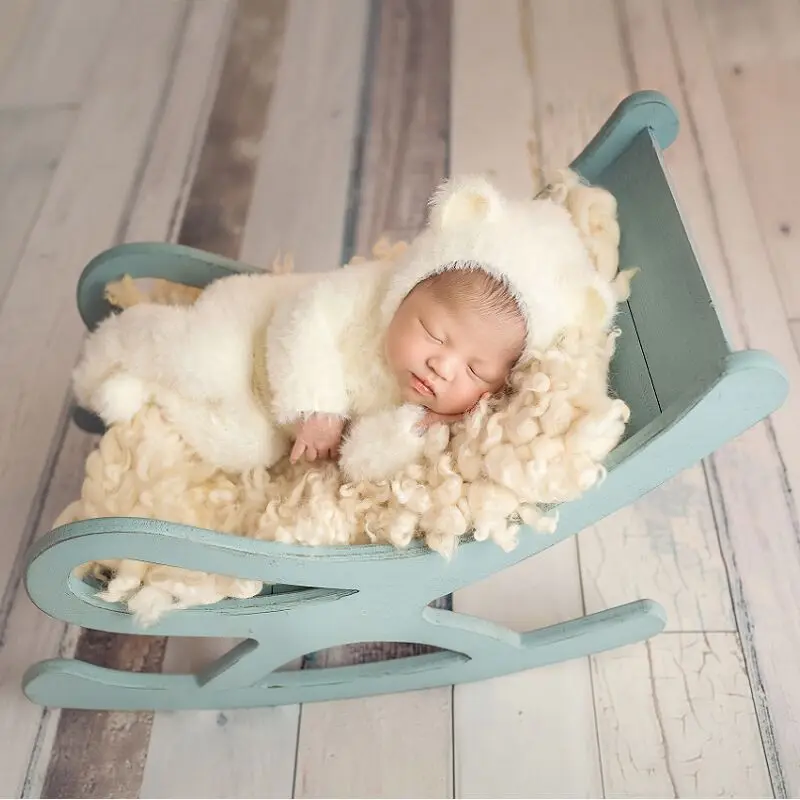 Lovely Fuzzy Grey Wolf Romper Newborn Fluffy Hat Gray Baby Outfit Knitted Jumpsuit Footed overalls Boy Photo Props |