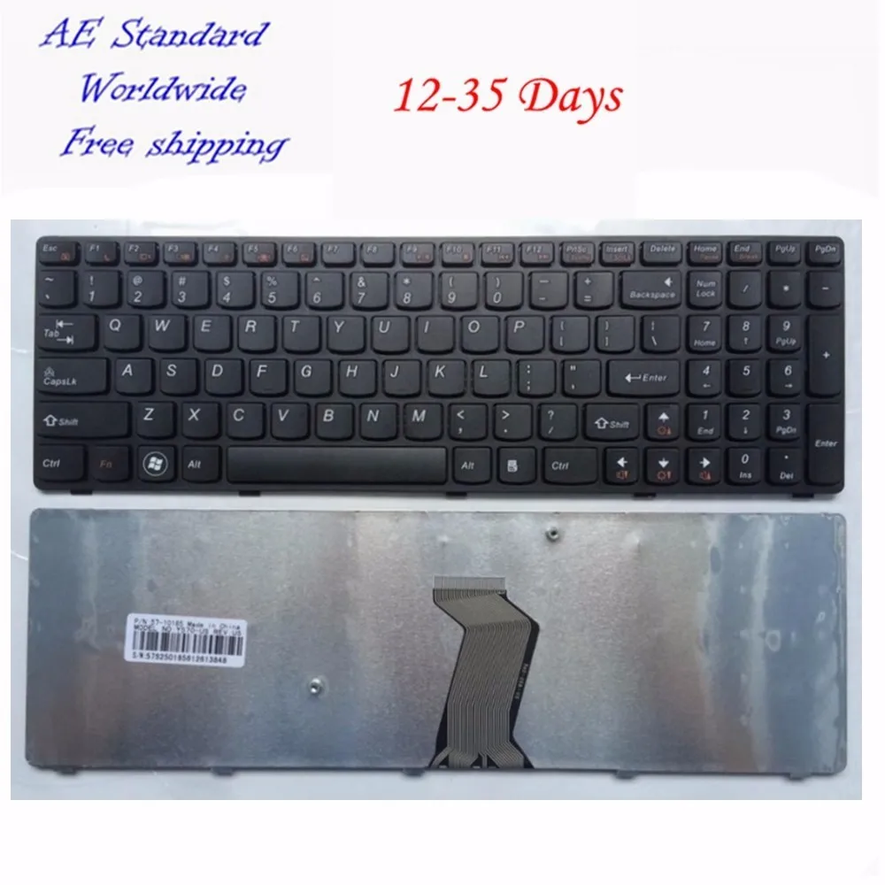 US Black New English Laptop keyboard For Lenovo y570 y570n y570i7 y570 Y570D