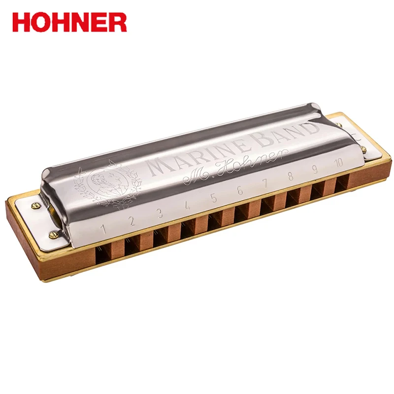 Классическая гармоника Hohner Marine Band 1896 10 отверстий 20 тонов диатонический ротовой