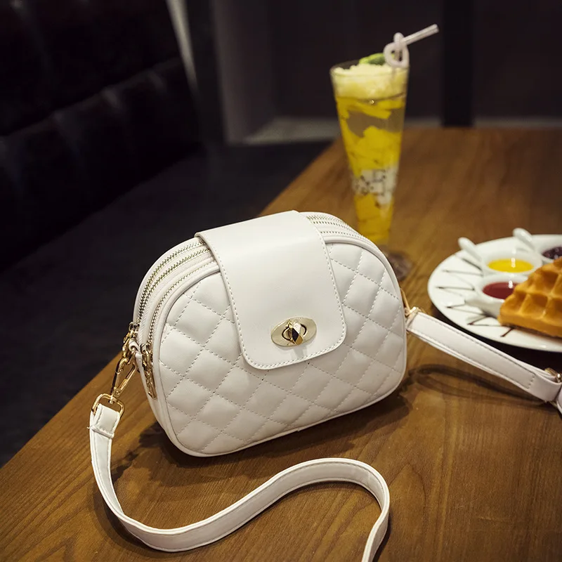 Новинка 2017 черная сумка в клетку модная женская через плечо женские сумки на