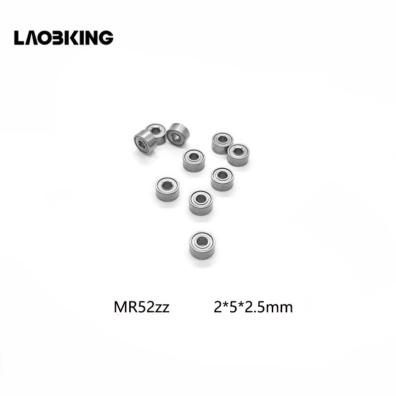10 шт. MR52 Z MR52ZZ 2X5X2 5mm низкой скорости Миниатюрные шарикоподшипники Фирменная