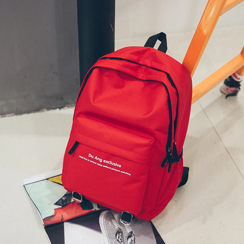 Черный рюкзак холст Для женщин школьные сумки для подростков пара рюкзаки