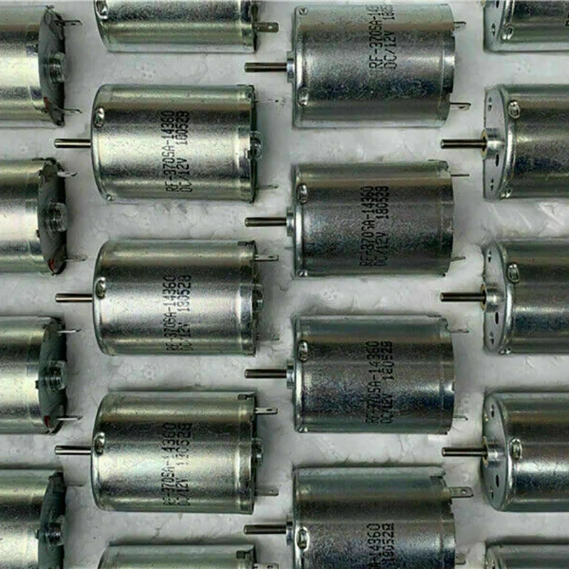 DC 3V 6V 9V 12V 4700RPM Мини металлическая щетка Бесшумная 24mm круглая микро RF-370SA-14360