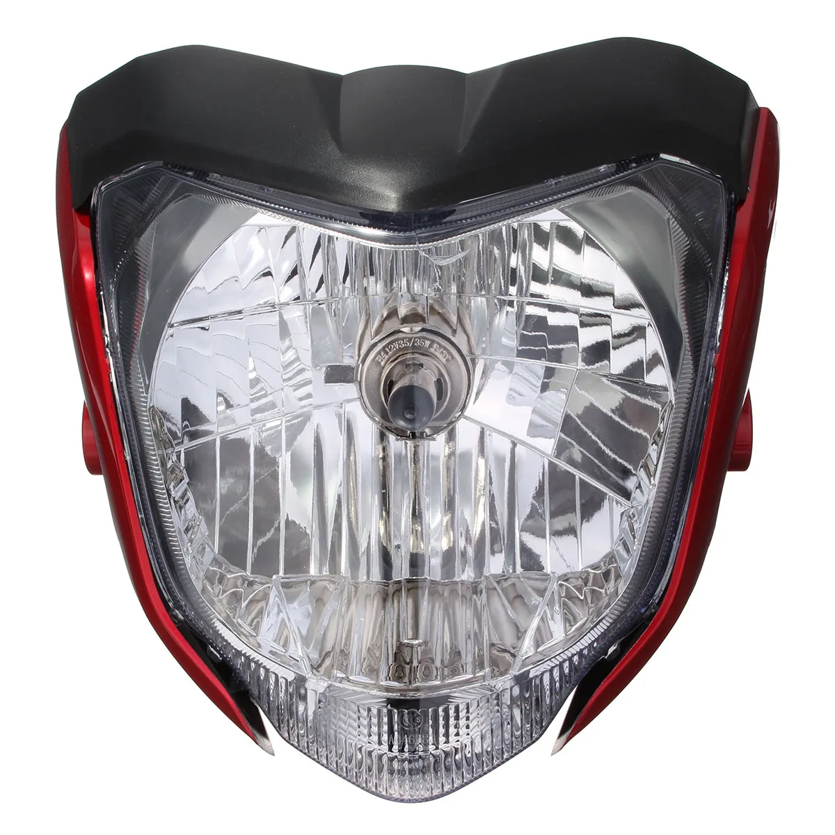 1 шт. мотоциклетная фара с кронштейн для ламп, пригодный для Yamaha FZ16/YS150/FZER150 ABS пластиковая фара в сборе