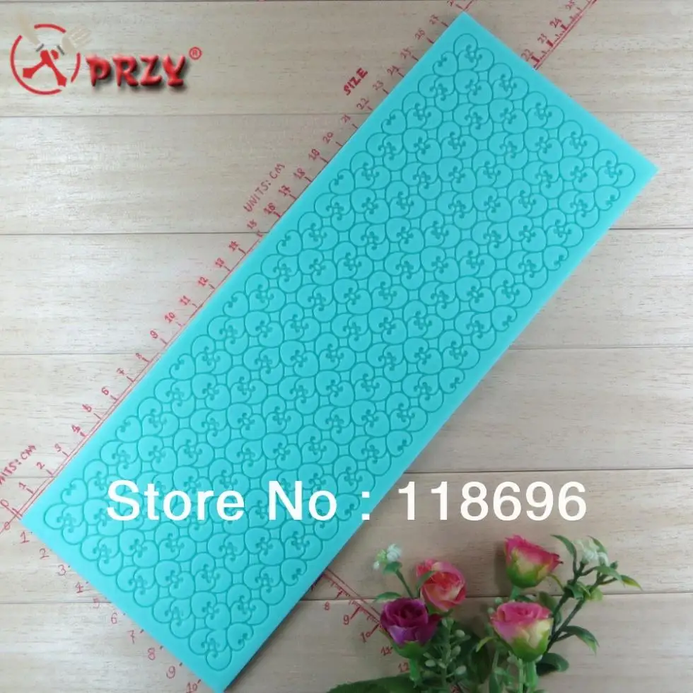 

Big Fondant Cake Decoration Mold Lace Mould Food Grade Raw Material Chocolate Silicon Silicone PRZY Eco-friendly 001