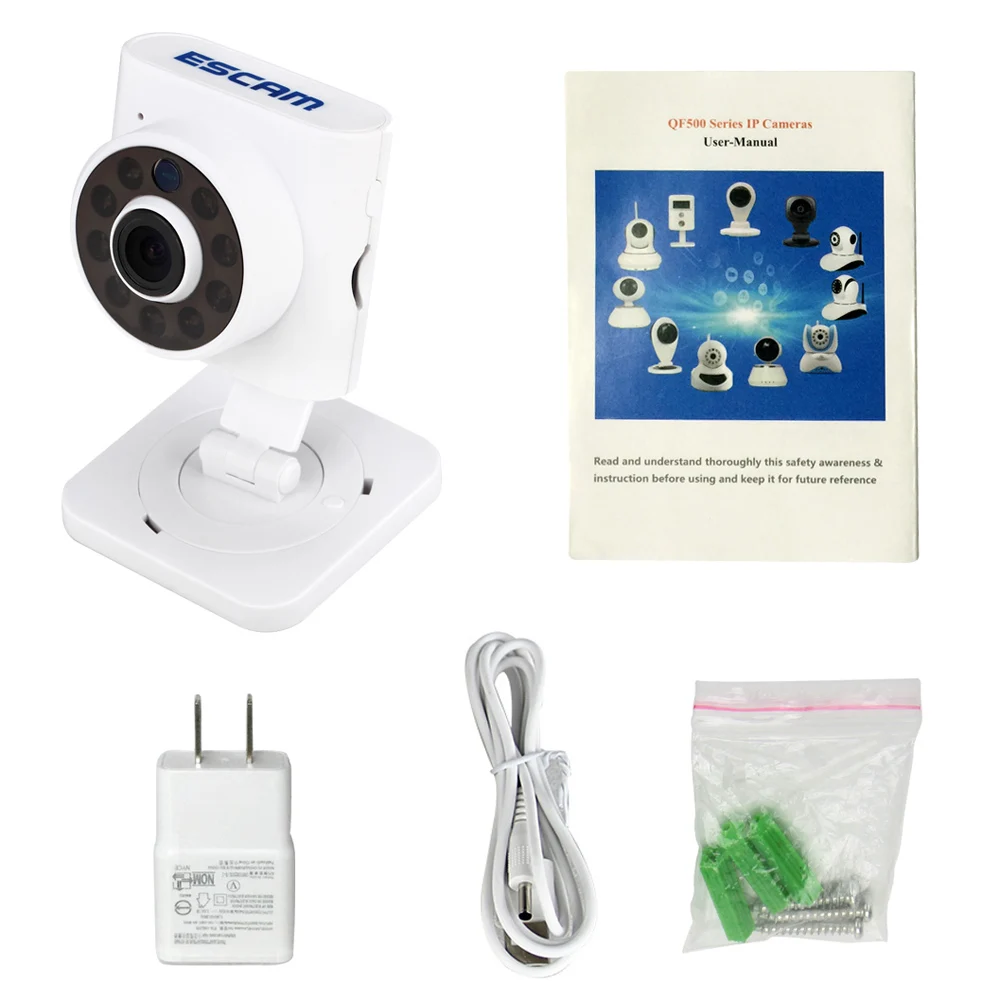 ESCAM Wall E QF601 IP Камера 720 P Беспроводной Wi Fi сети с инфракрасные лучи для определения