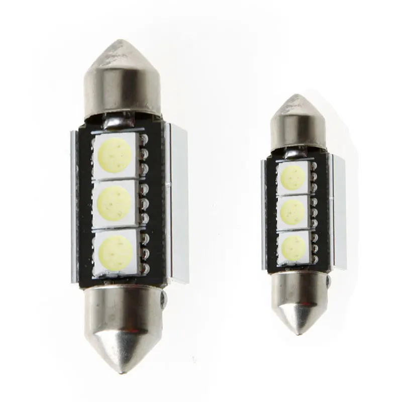 Светодиодсветодиодный лампа Canbus для салона автомобиля белая 37 мм 3 5050 SMD|interior led