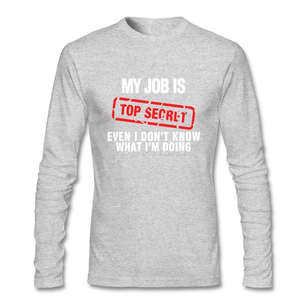 Моя работа TOP SECRET футболка хлопковая рубашка с длинными рукавами и круглым