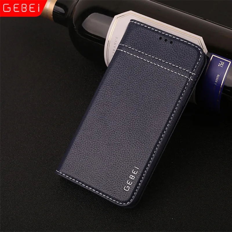 Роскошный чехол-бумажник из натуральной кожи Magnetc для IPhone X XS XR Max 6 6 S 7 8 Plus, бренд GEBEI