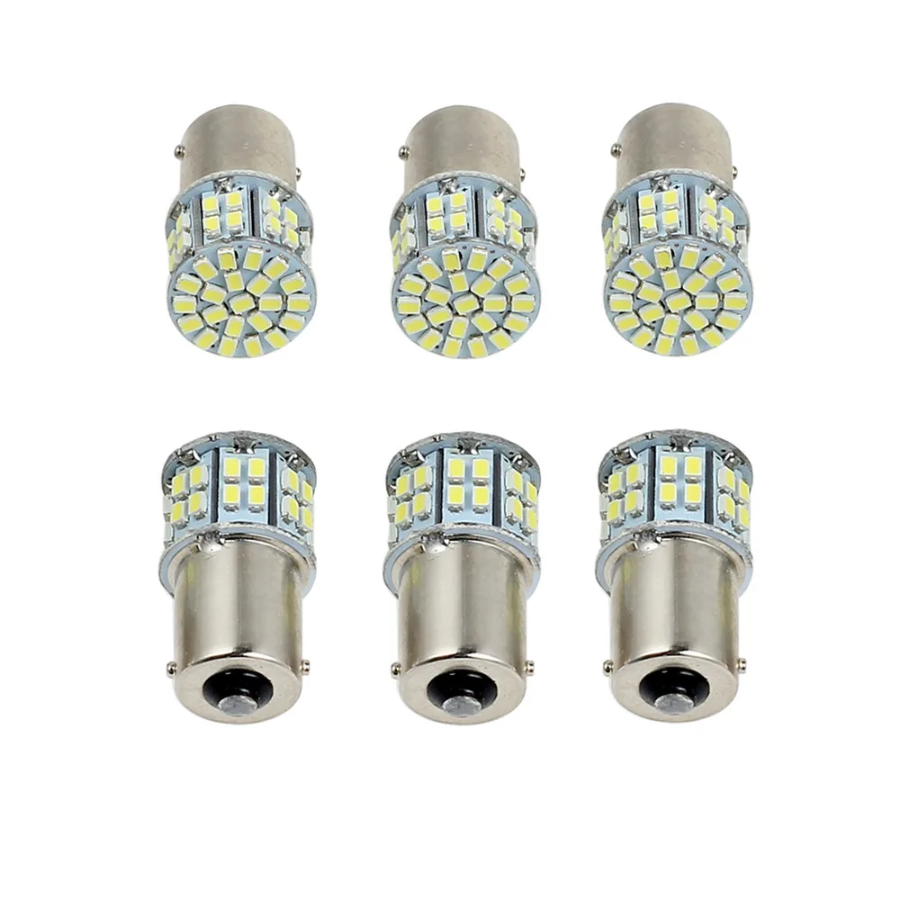 Proster 6x супер яркий DC 12 В 1156 включить свет 50leds обратный Автомобильные светодиодные