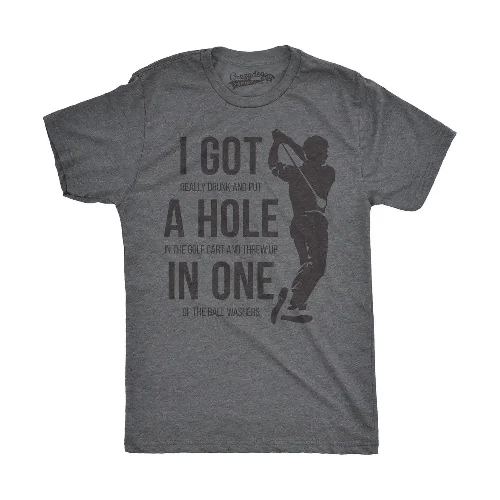Мужские Забавные футболки s Got a Hole In One веселые для гольфа новинка винтажные