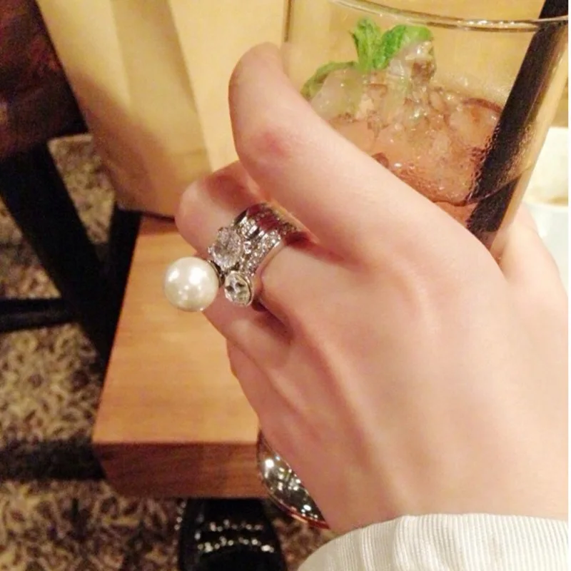 Женские кольца из серебра 925 пробы с пресноводным жемчугом 10 11 мм|ring for|rings for womenring
