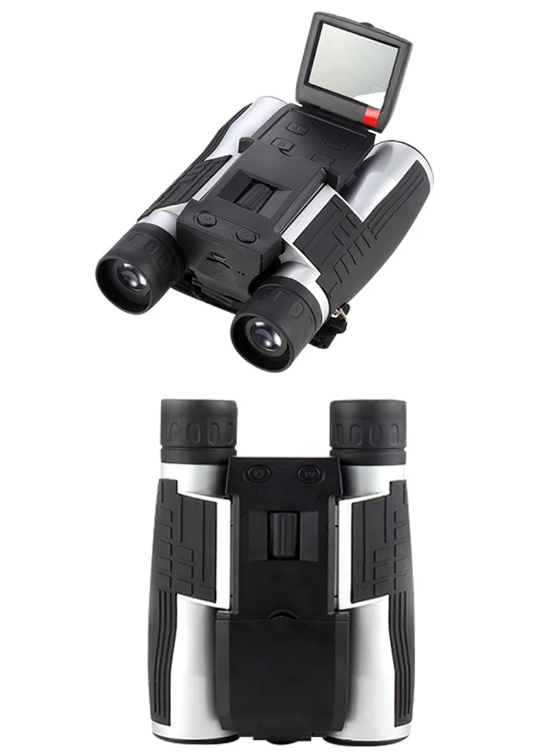 12x32 HD цифровой бинокулярный телескоп с 2 ''ЖК-экраном VCR функцией камеры для охоты Профессиональный бинокль для пешего туризма