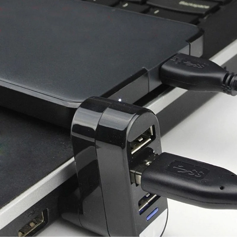 Мини адаптер с 3 портами USB Удлинительный кабель сплиттер для ПК настольного