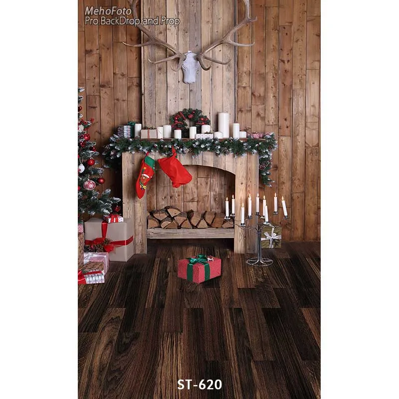 

Seamless Christmas Photography Backdrops Customized Computer Printed Vinyl Background Christmas Photo Backgrounds Props ST-620
