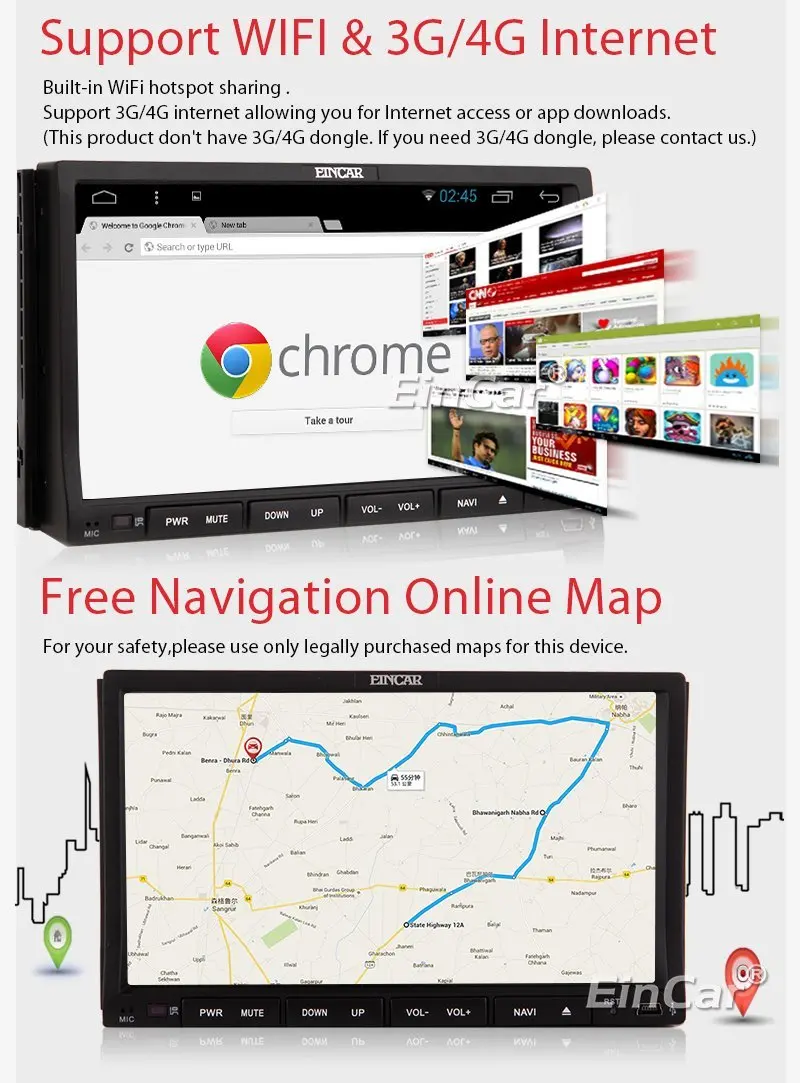 Android автомобильный gps Радио dvd плеер для универсальных двух 2 Din 7 дюймов в тире