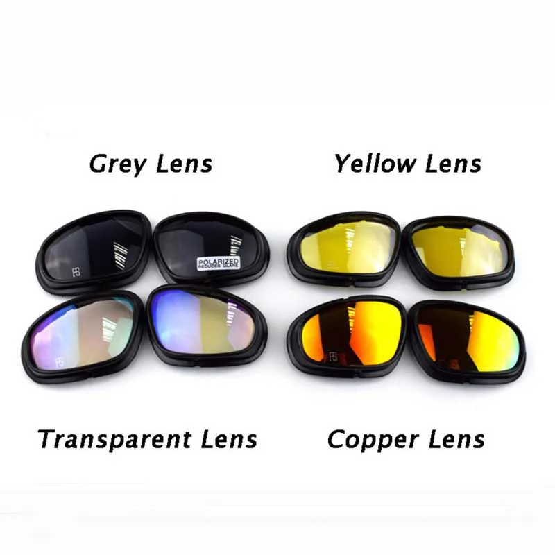 Outdoor Sport C5 X7 Polarized Sunglasses For Hiking Climbing Glasses Tactical Military Goggles Eyewear With 4 Lens