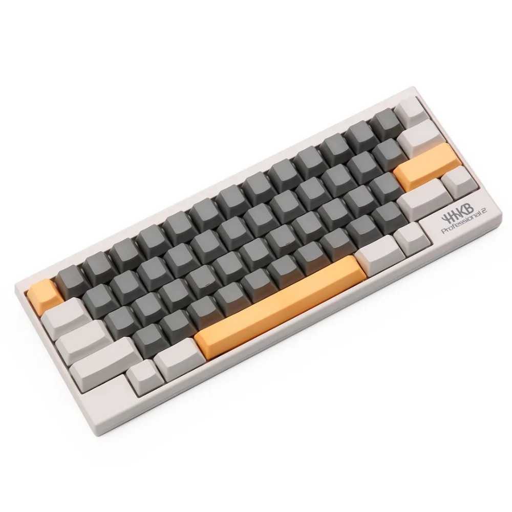 EC пустой молочно серый keycap OEM 63 клавиши в желтом Esc введите пробел для Topre ANSI