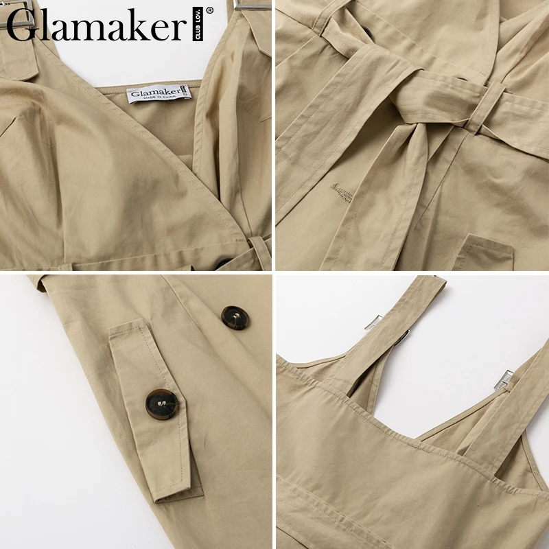 Женское винтажное платье Glamaker черное офисное с треугольным вырезом и открытой