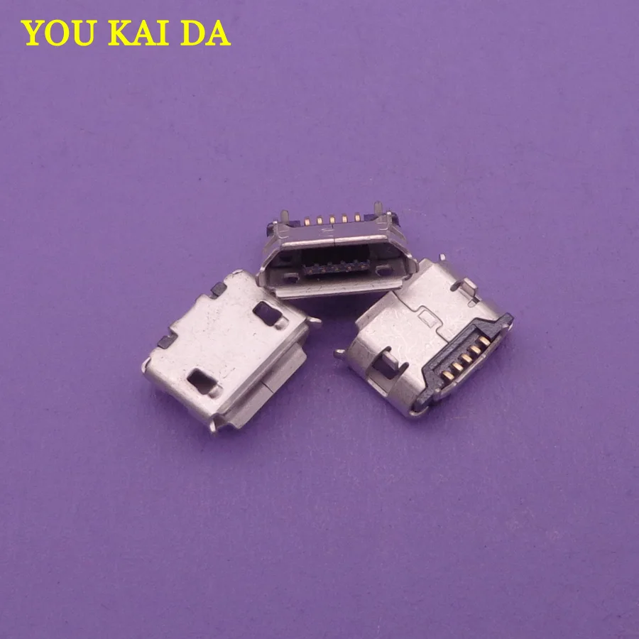 100 шт./лот 5pin micro mini usb разъем зарядное устройство порт Гнездо v8 док станция для
