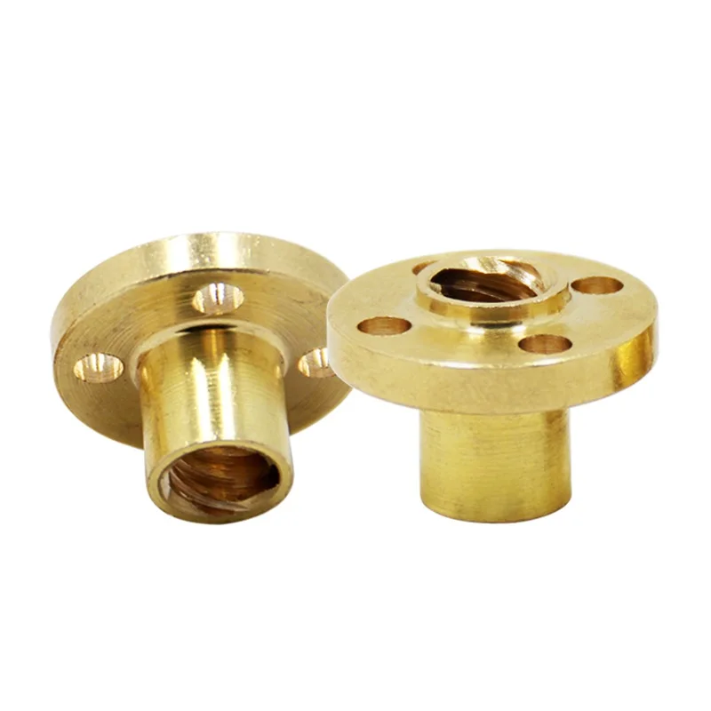 

2pcs T8 8mm Brass Nut for Lead Screw 3D Printer Trapezoidal Spindle Screw