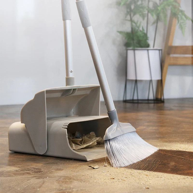 Пластиковый набор для метлы и совка складной ветрозащитный пылезащитный поддон