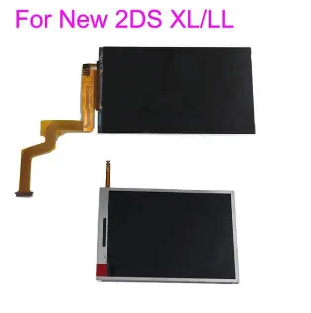Бесплатная доставка сменный верхний нижний Нижний ЖК экран для Nintendo NEW 2DS XL LL