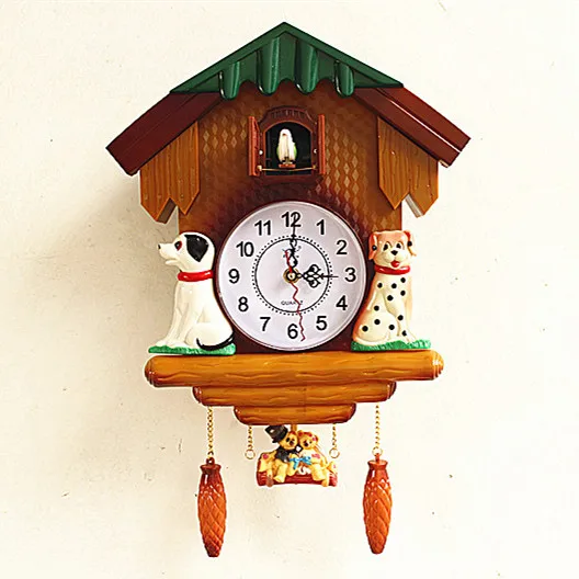 Часы Птица часы с качели Мультяшные креативные модные бесшумные кварцевые для