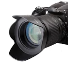 49 мм-77 мм 82 мм 67 мм 52 мм 58 мм лепесток цветка тюльпан бленда винтовое крепление для Canon Nikon D3300 D5300 D5200 D5500 D3200 D7100