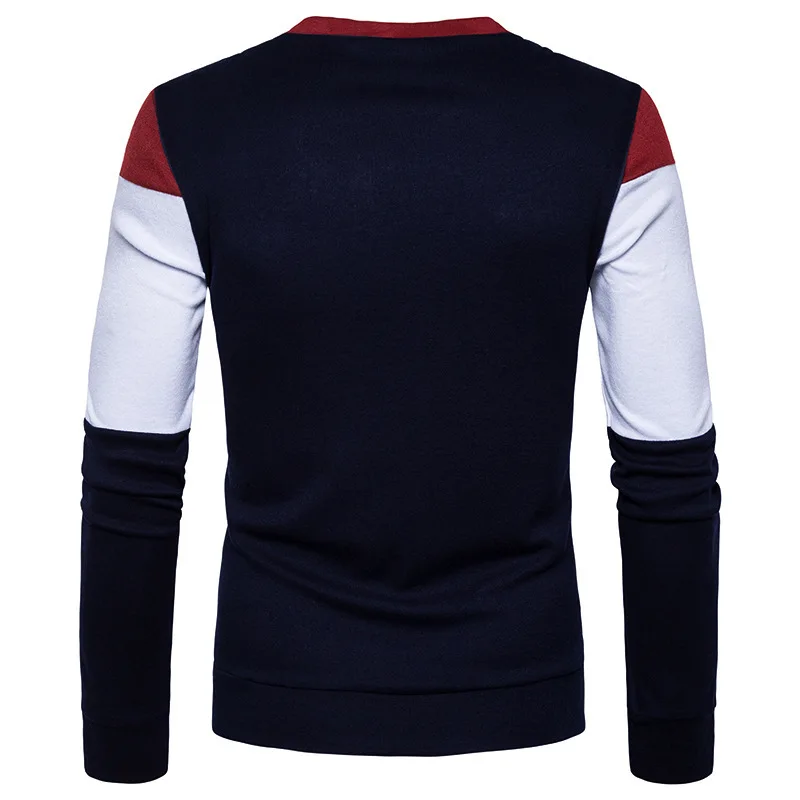 2018 Модный повседневный осенний мужской кардиган Хлопковый вязаный свитер