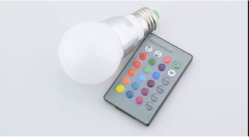Foxanon светодиодный светильник E27 RGB светодиодный светильник 5 Вт 7 Вт 10 Вт 15 Вт RGBW умный Диммируемый Ампульный светодиодный светильник для домашнего праздничного декора+ пульт дистанционного управления