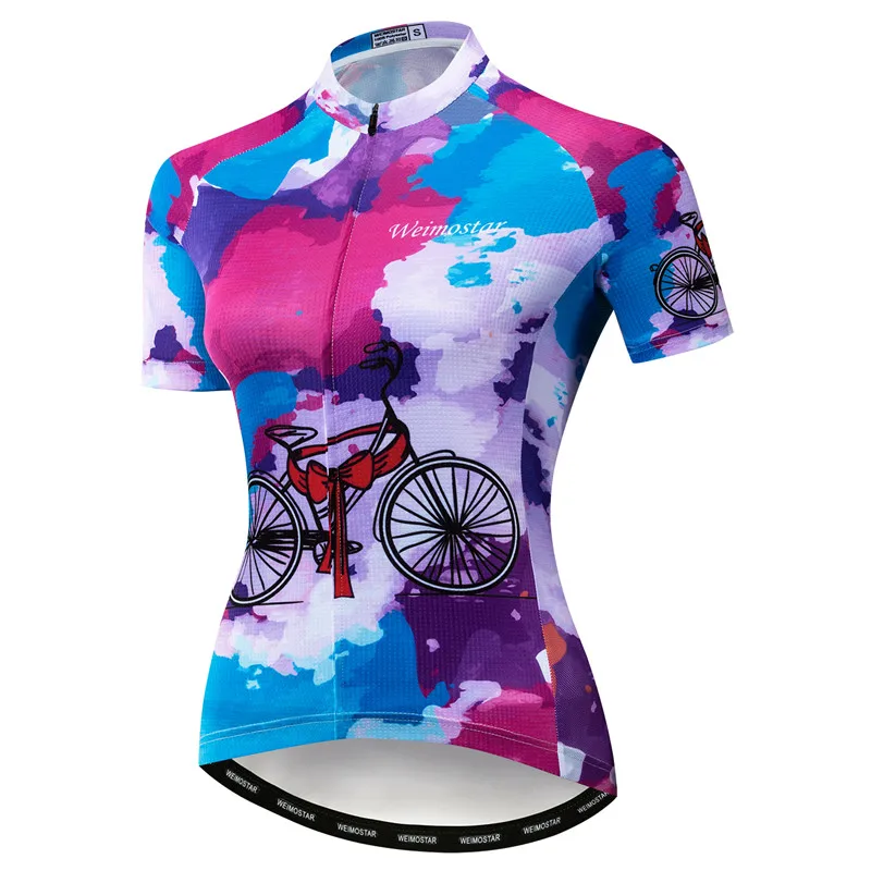 Велоспорт Джерси Женский велосипед Джерси MTB Топ Майо Ropa Ciclismo велосипедный костюм дорога Горный Спорт велосипед рубашка фиолетовый