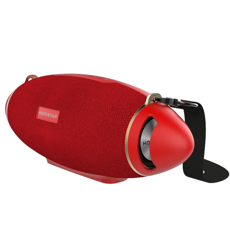 Red AABB-Hopestar H20 регби 30 Вт Bluetooth динамик Колонка ПК беспроводной портативный мини Водонепроницаемый мега бас стерео открытый сабвуфер T - Цвет: Red