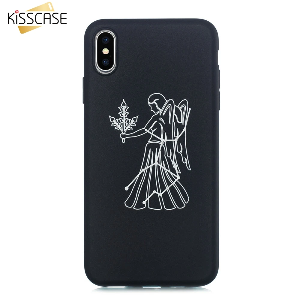 Мягкий ТПУ чехол KISSCASE для iPhone 7 Plus 8 XR X XS MAX модные чехлы 6 6S Twelve с созвездиями |