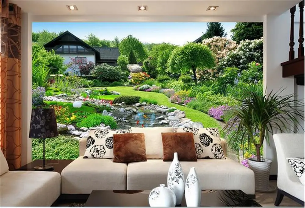3D wallpaper/custom photo wall paper/Garden landscape scenery/TV/sofa/Bedding/KTV/Hotel/living room/Children | Обустройство дома