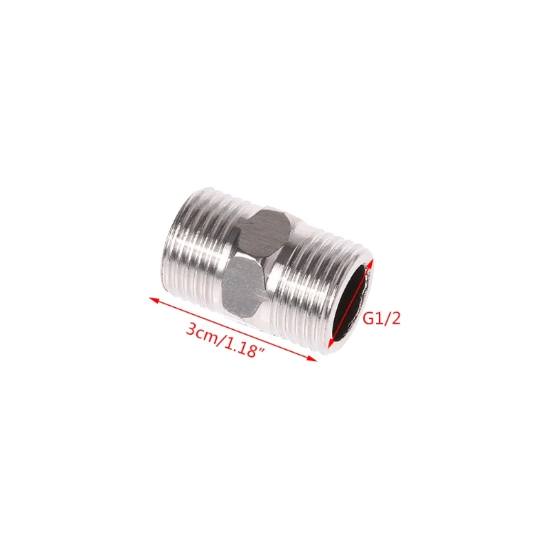 1/2 &quotМужской x 1/2&quot Мужской шестигранный ниппель из нержавеющей стали с