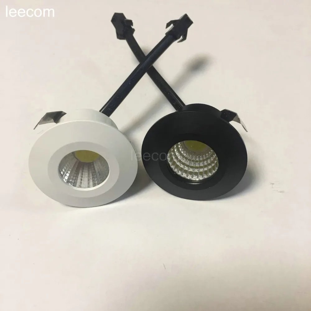 1 шт./лот диаметр 40 мм светодиодный мини светильник под шкаф точечный 3 Вт для