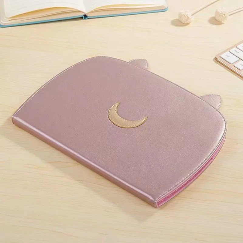 Мода кожаный чехол для iPad Mini 4 Moon узор кошачьими ушками Смарт Стенд Крышка ТПУ