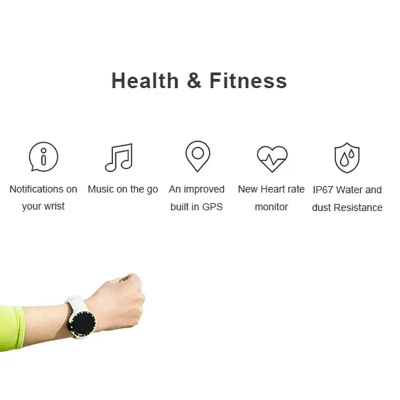 Смарт-часы Ticwatch E Expres, ОС Android, MT2601, двухъядерный, IP67, водонепроницаемый, Bluetooth 4,1, wifi, gps, умные часы, телефон, ремешок на подарок