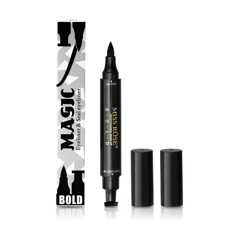 Мисс Роуз жидкая подводка для глаз Водонепроницаемый Black Eye Liner Pencil Долгое легко носить Для женщин Красота подводка для глаз инструмент