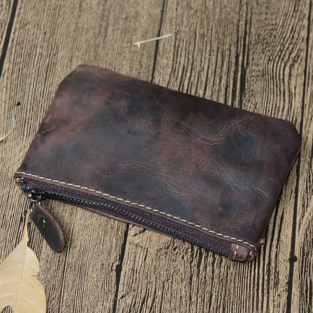 Мужские и женские кошельки из натуральной кожи Модный маленький кошелек для