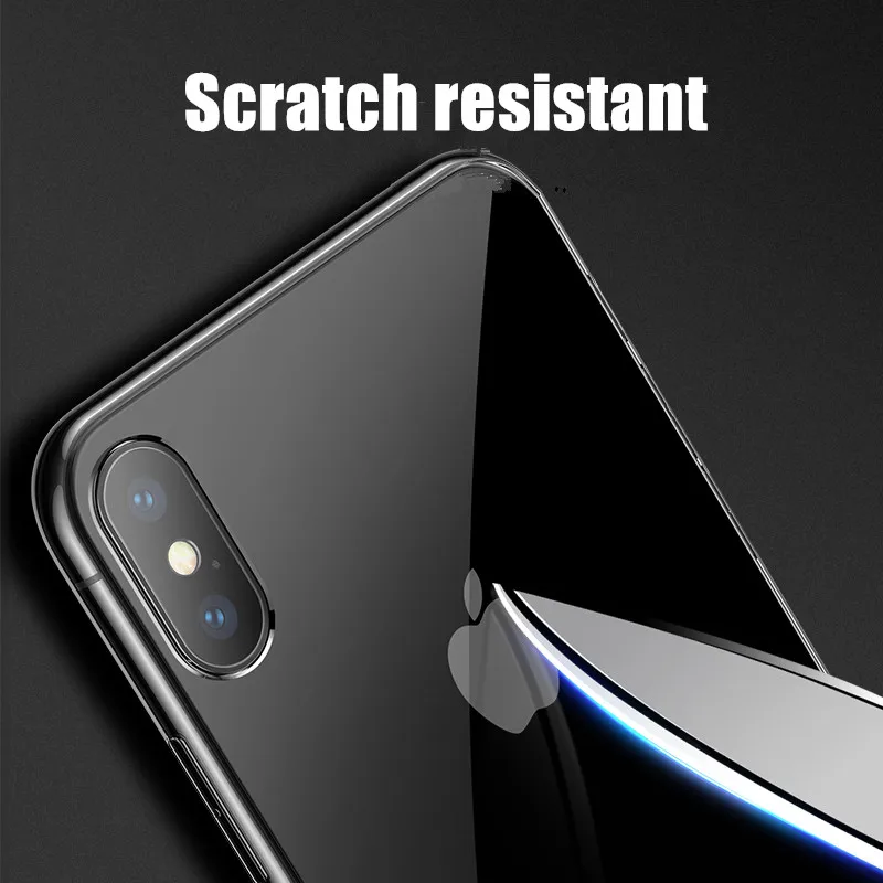 Luxury Glossy Tempered Glass Case For iPhone X Ultra Thin Silicon Transparent Cover 6 7 8 Plus XR XS Max |