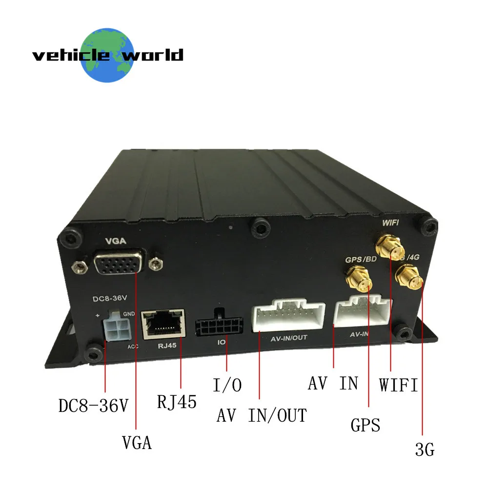 Школьный автобус автомобиль такси прицеп грузовик 2.0MP AHD 1080P HDD SD карта 6Ch GPS WiFi 3G