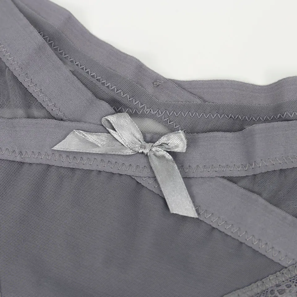 3 шт./лот кружевные женские трусы с бантом и перекрестным ремешком нижнее белье