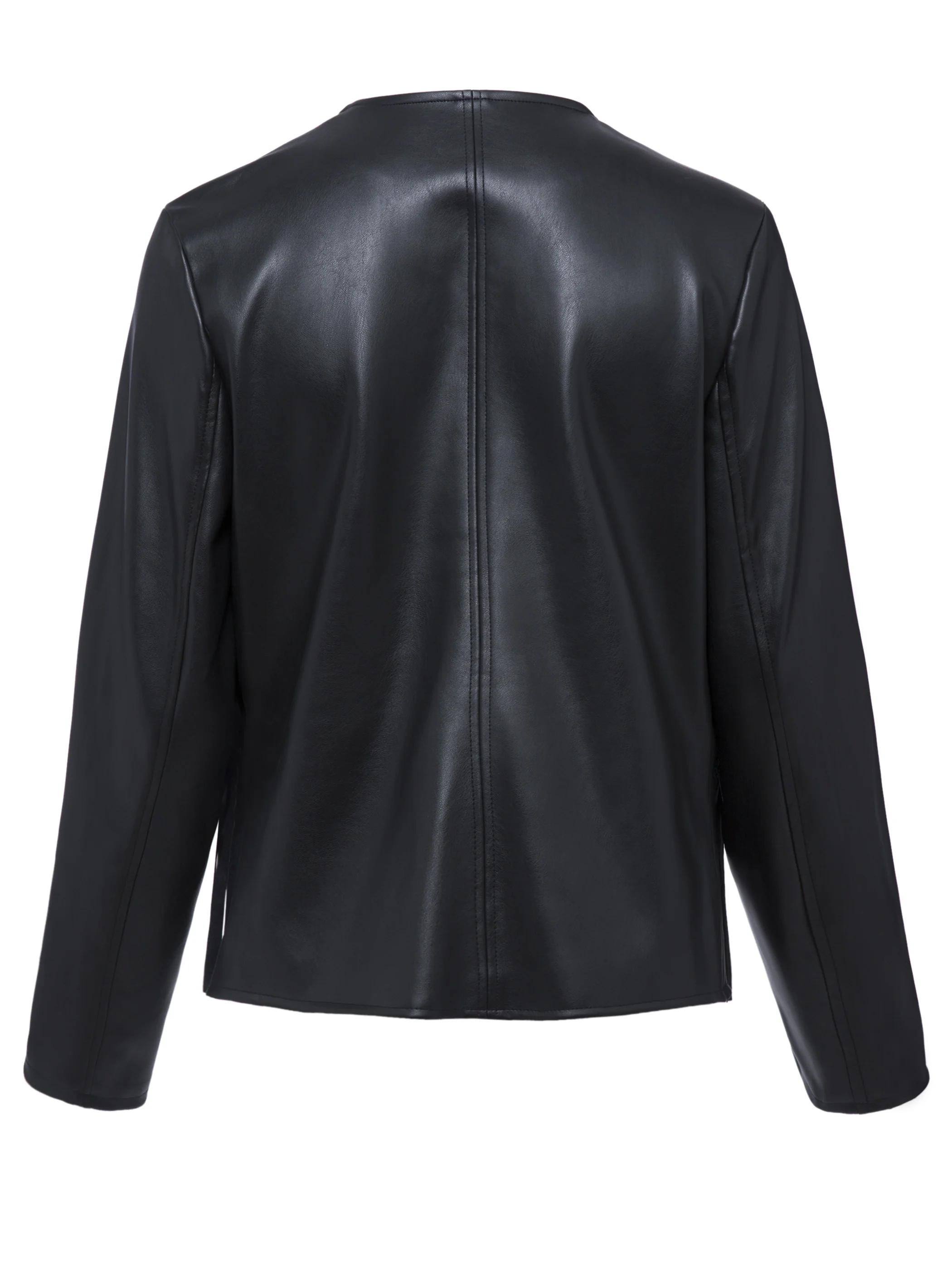 

Female Nice New Winter Autumn PU Leather Jacket Faux Soft Leather Coat Slim Black Tassel Zipper Motorcycle Jackets