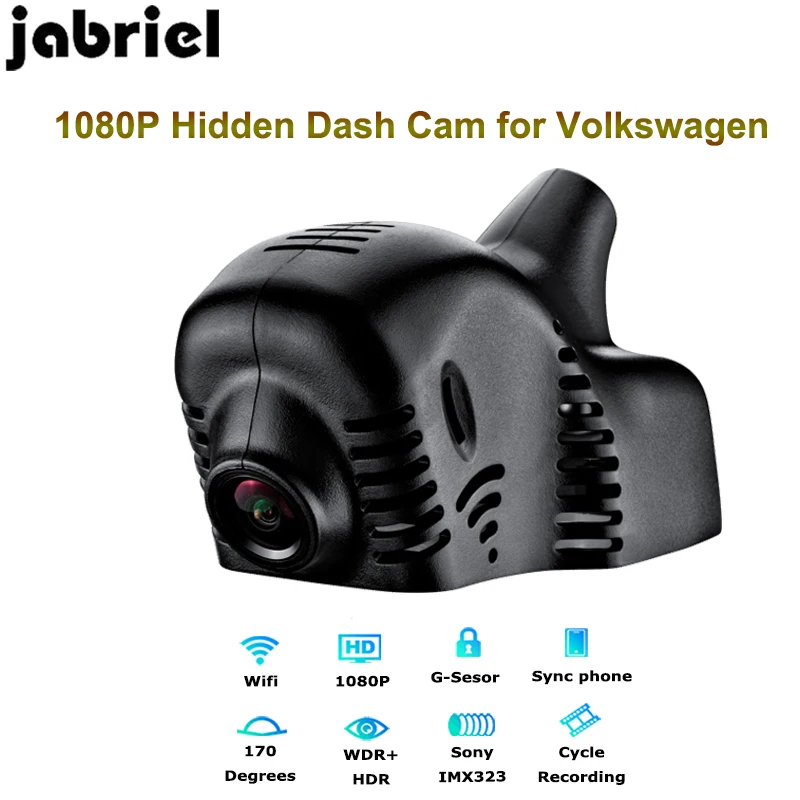 Скрытый видеорегистратор Jabriel с Wi Fi 1080P Автомобильный регистратор Автомобильная