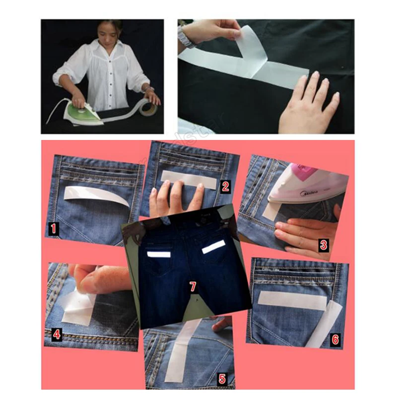 Высокая видимость безопасности теплообмена виниловая пленка DIY серебро отражающий утюг на ткани Одежда лента