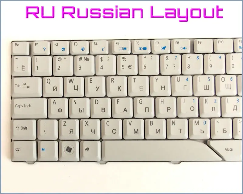 Клавиатура Новая русская версия для ноутбука Acer Aspire 4210 4220 4310 4260 4520 4530 4920 4710 4720 4730