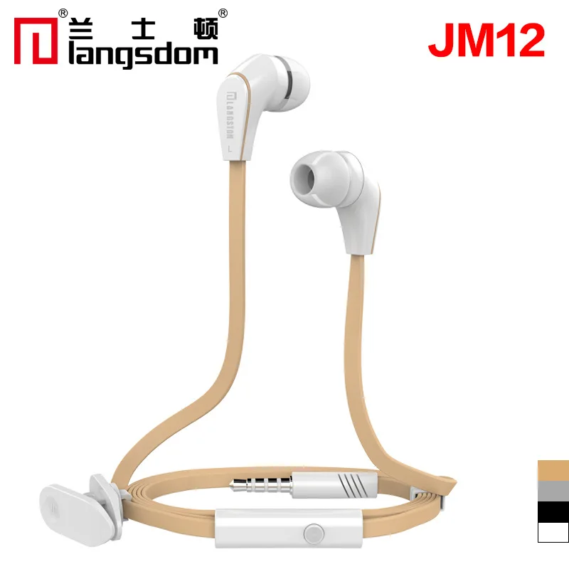 Langsdom JM12 наушники с микрофоном Super Bass 3 5 мм гарнитура для iPhone 6 6s Xiaomi смартфоны 200